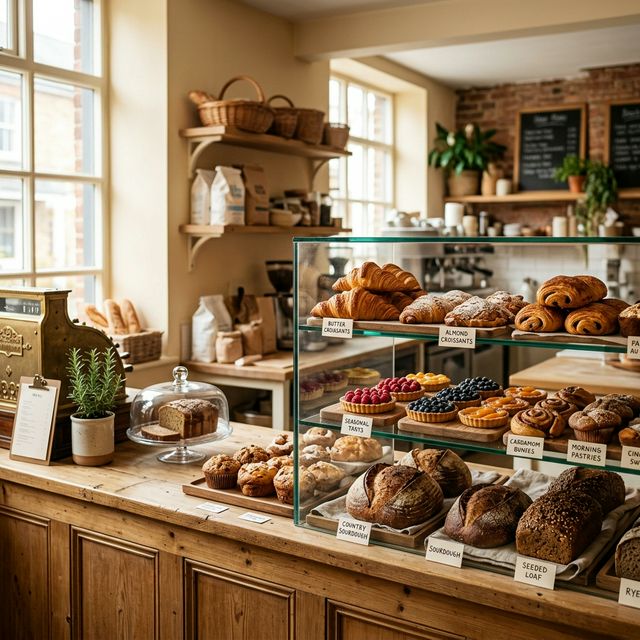 Sweet Crumbs Bakery display case
